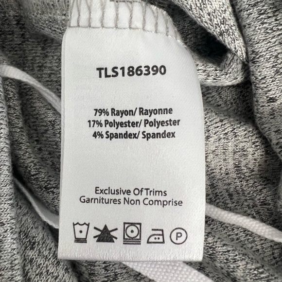 TRIPLE FIVE SOUL Grey Stretch Jersey Knit Front Wrap Sleeveless Dress U S Sz SP - Picture 8 of 10